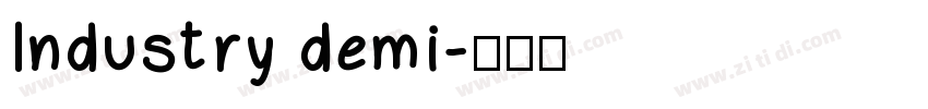 lndustry demi字体转换